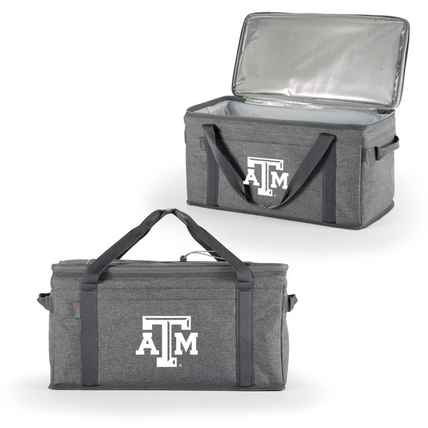 Texas A&M Aggies 64 Can Collapsible Cooler, (Heathered Gray)