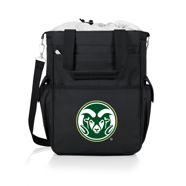 Colorado State Rams Activo Cooler Tote Bag, (Black with Gray Accents)