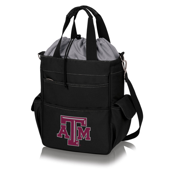 Texas A&M Aggies Activo Cooler Tote Bag, (Black with Gray Accents)