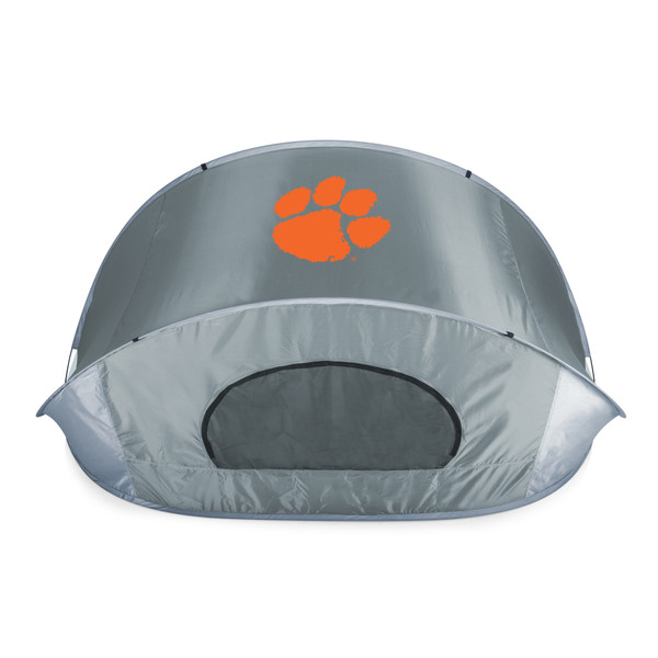 Clemson Tigers Manta Portable Beach Tent, (Gray with Black Accents)