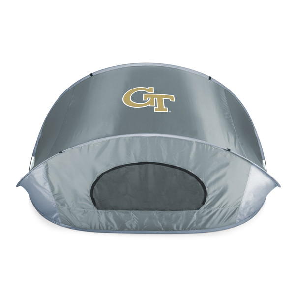 Georgia Tech Yellow Jackets Manta Portable Beach Tent, (Gray with Black Accents)