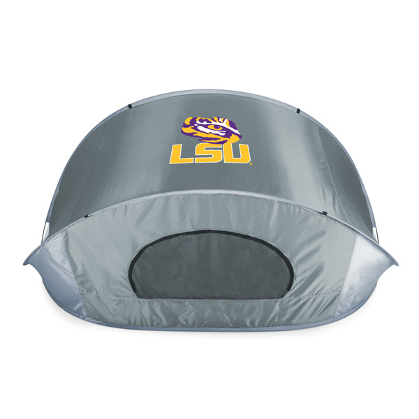 LSU Tigers Manta Portable Beach Tent, (Gray with Black Accents)