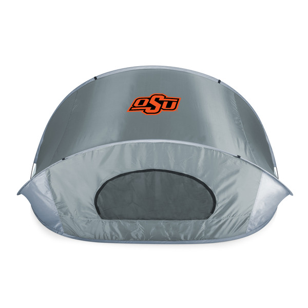 Oklahoma State Cowboys Manta Portable Beach Tent, (Gray with Black Accents)