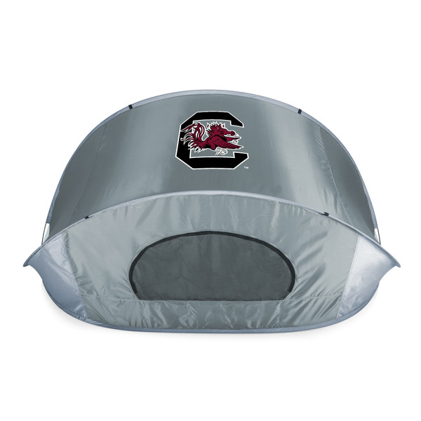 South Carolina Gamecocks Manta Portable Beach Tent, (Gray with Black Accents)