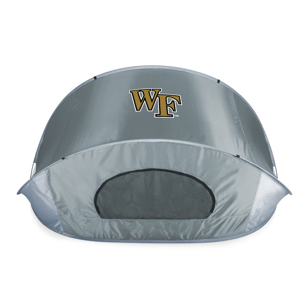 Wake Forest Demon Deacons Manta Portable Beach Tent, (Gray with Black Accents)