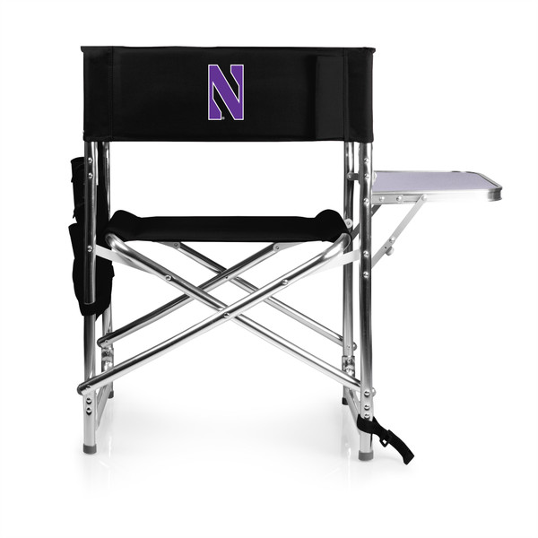 Northwestern Wildcats Sports Chair, (Black)