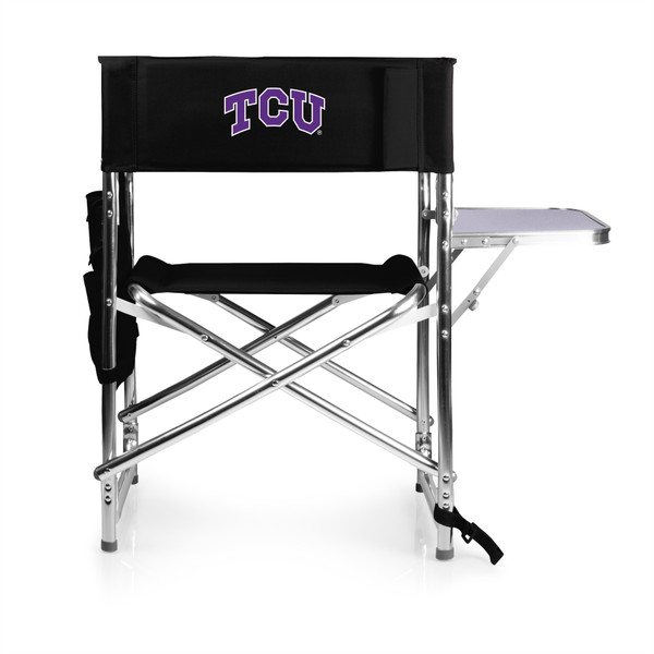 TCU Horned Frogs Sports Chair, (Black)