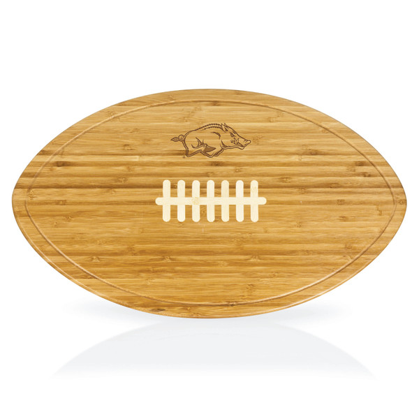 Arkansas Razorbacks Kickoff Football Cutting Board & Serving Tray, (Bamboo)