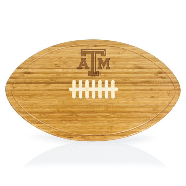 Texas A&M Aggies Kickoff Football Cutting Board & Serving Tray, (Bamboo)