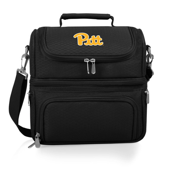 Pittsburgh Panthers Pranzo Lunch Bag Cooler with Utensils, (Black)