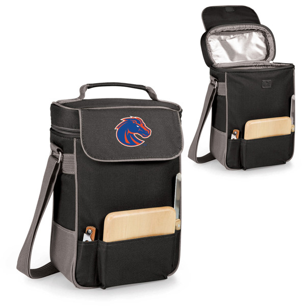 Boise State Broncos Duet Wine & Cheese Tote, (Black with Gray Accents)