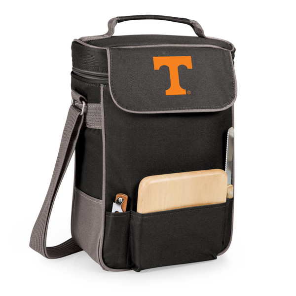 Tennessee Volunteers Duet Wine & Cheese Tote, (Black with Gray Accents)