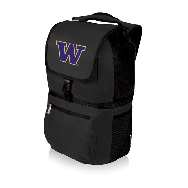 Washington Huskies Zuma Backpack Cooler, (Black)