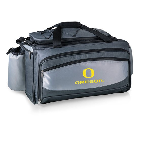Oregon Ducks Vulcan Portable Propane Grill & Cooler Tote, (Black with Gray Accents)
