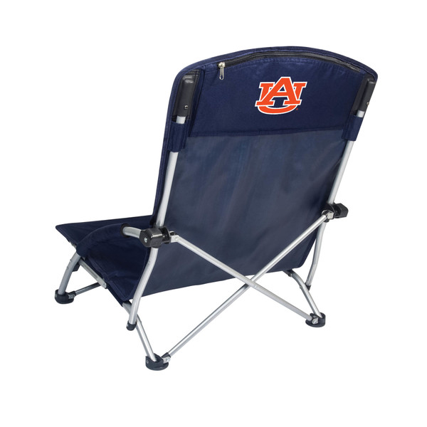Auburn Tigers Tranquility Beach Chair with Carry Bag, (Navy Blue)