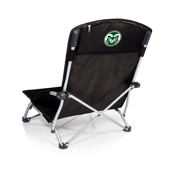 Colorado State Rams Tranquility Beach Chair with Carry Bag, (Black)