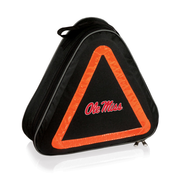 Ole Miss Rebels Roadside Emergency Car Kit, (Black with Orange Accents)