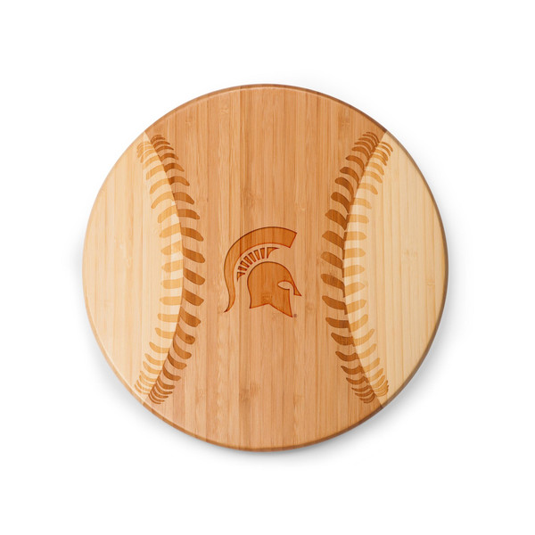 Michigan State Spartans Home Run! Baseball Cutting Board & Serving Tray, (Parawood)