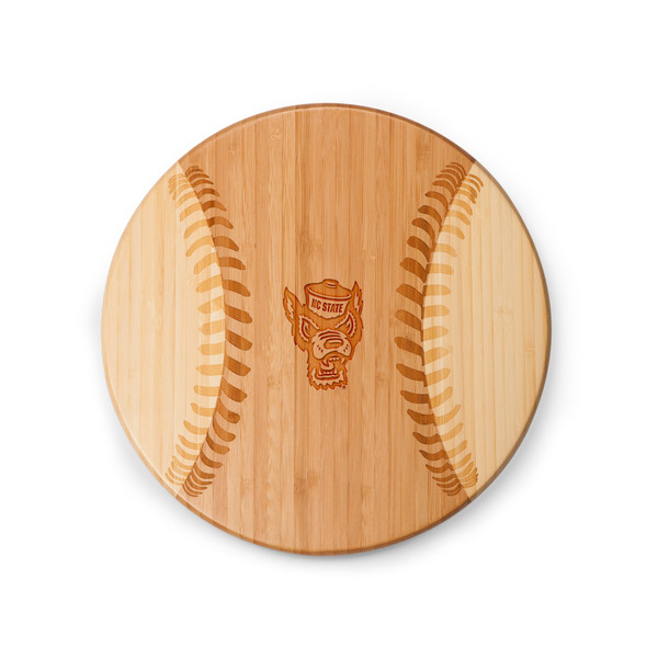 NC State Wolfpack Home Run! Baseball Cutting Board & Serving Tray, (Parawood)