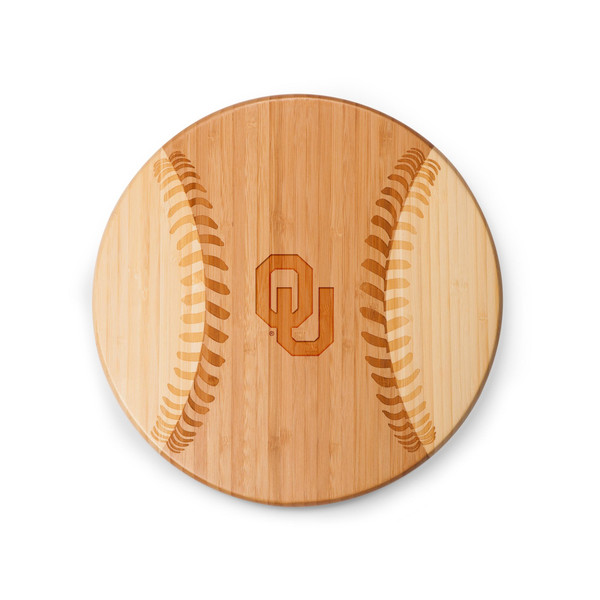 Oklahoma Sooners Home Run! Baseball Cutting Board & Serving Tray, (Parawood)