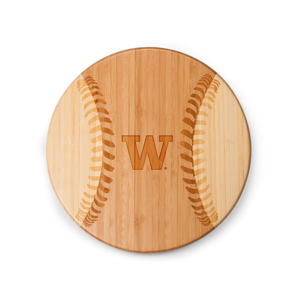 Washington Huskies Home Run! Baseball Cutting Board & Serving Tray, (Parawood)