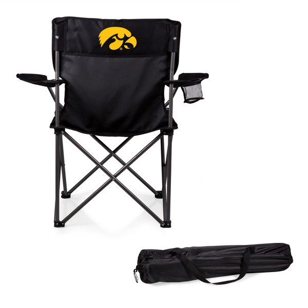 Iowa Hawkeyes PTZ Camp Chair, (Black)