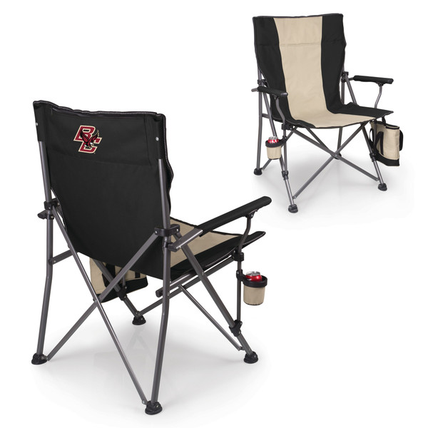 Boston College Eagles Big Bear XXL Camping Chair with Cooler, (Black)
