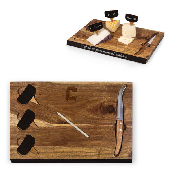 Cornell Big Red Delio Acacia Cheese Cutting Board & Tools Set, (Acacia Wood)