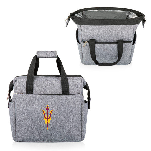 Arizona State Sun Devils On The Go Lunch Bag Cooler, (Heathered Gray)