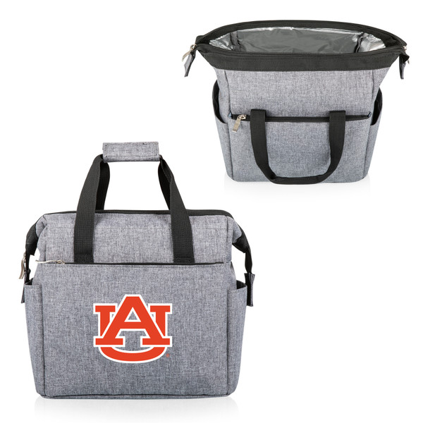 Auburn Tigers On The Go Lunch Bag Cooler, (Heathered Gray)