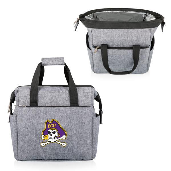 East Carolina Pirates On The Go Lunch Bag Cooler, (Heathered Gray)