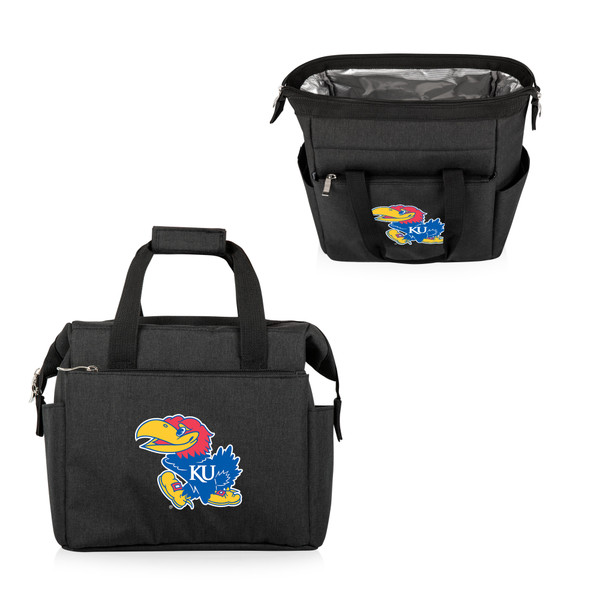 Kansas Jayhawks On The Go Lunch Bag Cooler, (Black)