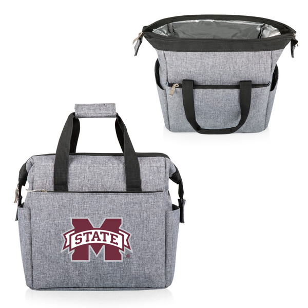 Mississippi State Bulldogs On The Go Lunch Bag Cooler, (Heathered Gray)