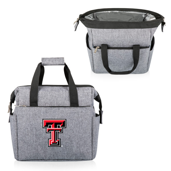 Texas Tech Red Raiders On The Go Lunch Bag Cooler, (Heathered Gray)