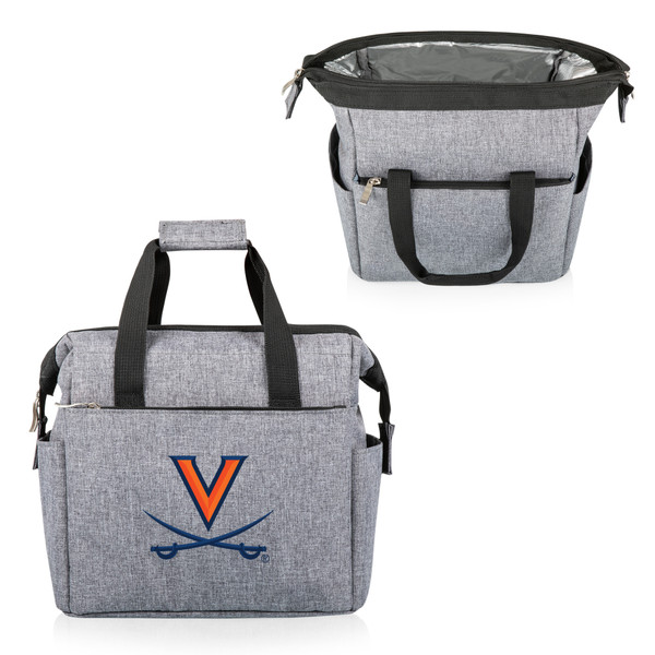 Virginia Cavaliers On The Go Lunch Bag Cooler, (Heathered Gray)