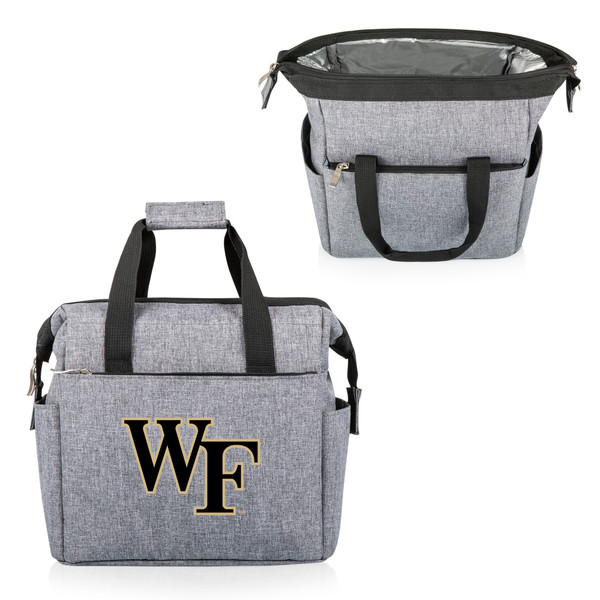 Wake Forest Demon Deacons On The Go Lunch Bag Cooler, (Heathered Gray)