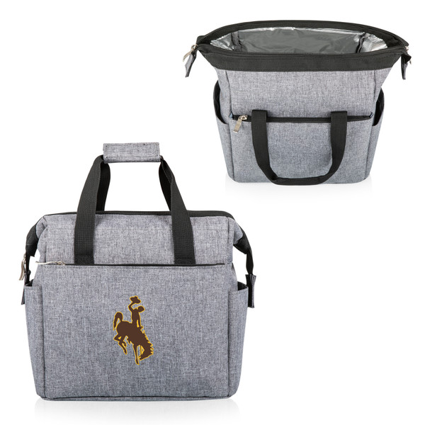 Wyoming Cowboys On The Go Lunch Bag Cooler, (Heathered Gray)