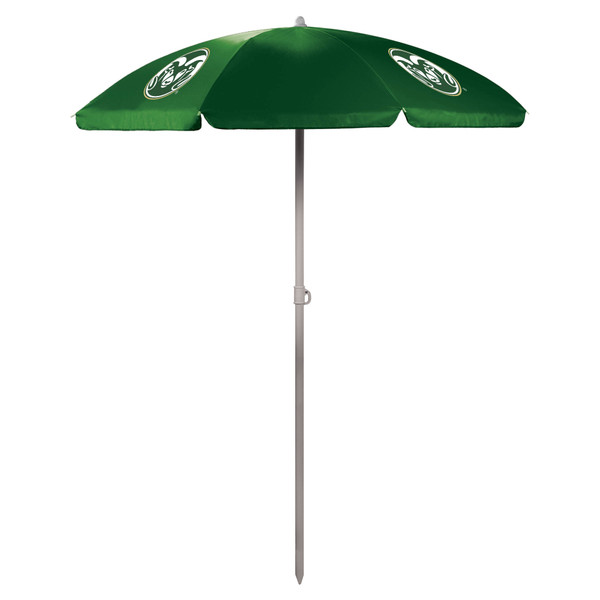 Colorado State Rams 5.5 Ft. Portable Beach Umbrella, (Hunter Green)