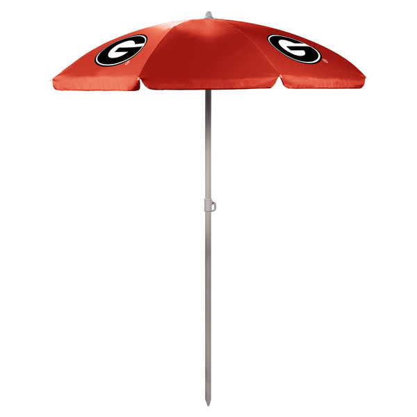 Georgia Bulldogs 5.5 Ft. Portable Beach Umbrella, (Red)