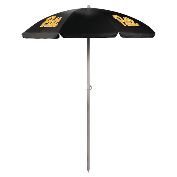 Pittsburgh Panthers 5.5 Ft. Portable Beach Umbrella, (Black)