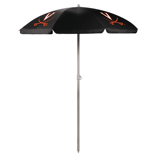 Virginia Cavaliers 5.5 Ft. Portable Beach Umbrella, (Black)