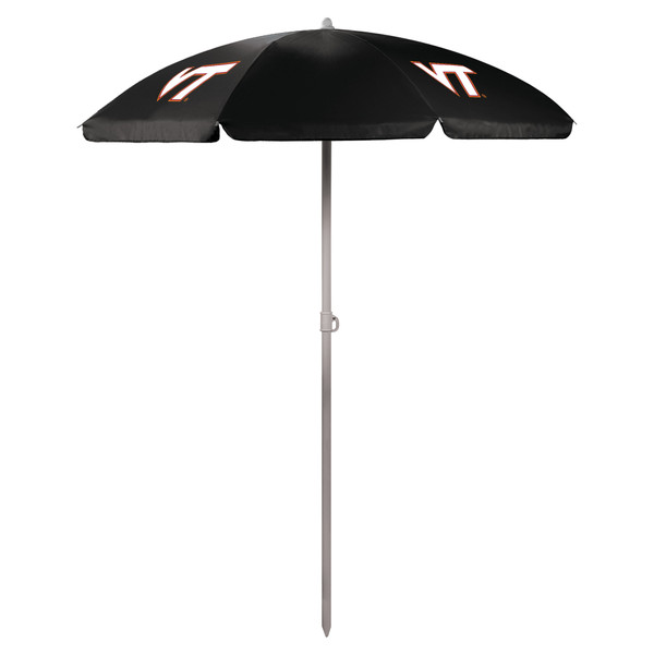 Virginia Tech Hokies 5.5 Ft. Portable Beach Umbrella, (Black)
