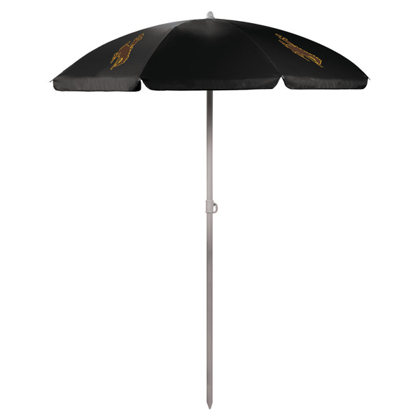 Wyoming Cowboys 5.5 Ft. Portable Beach Umbrella, (Black)