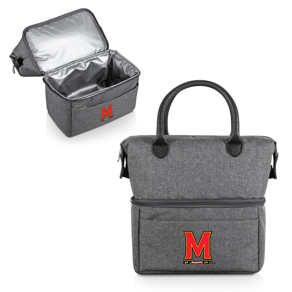 Maryland Terrapins Urban Lunch Bag Cooler, (Gray with Black Accents)