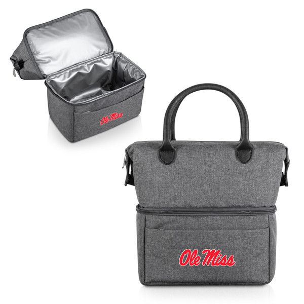 Ole Miss Rebels Urban Lunch Bag Cooler, (Gray with Black Accents)