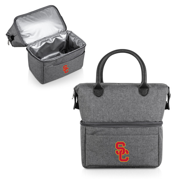 USC Trojans Urban Lunch Bag Cooler, (Gray with Black Accents)