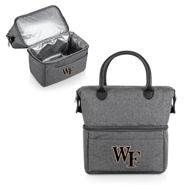 Wake Forest Demon Deacons Urban Lunch Bag Cooler, (Gray with Black Accents)