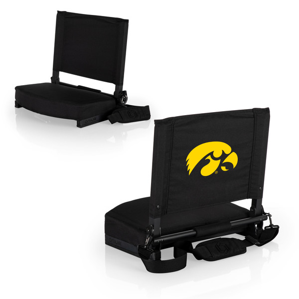 Iowa Hawkeyes Gridiron Stadium Seat, (Black)