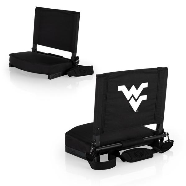 West Virginia Mountaineers Gridiron Stadium Seat, (Black)