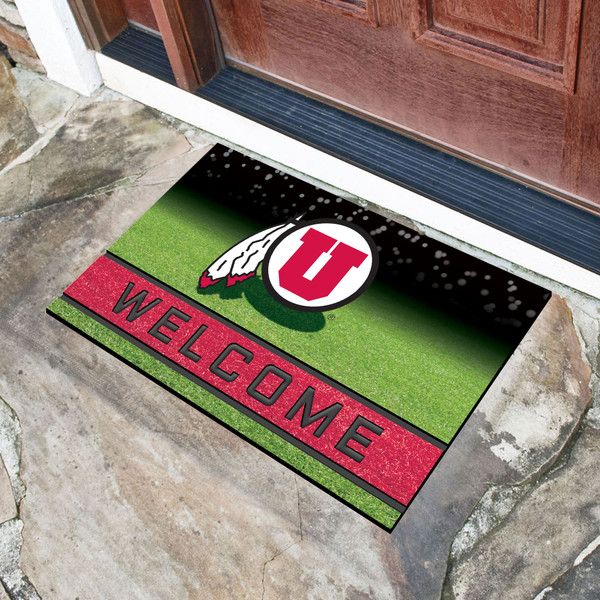 University of Utah Crumb Rubber Door Mat 18"x30"